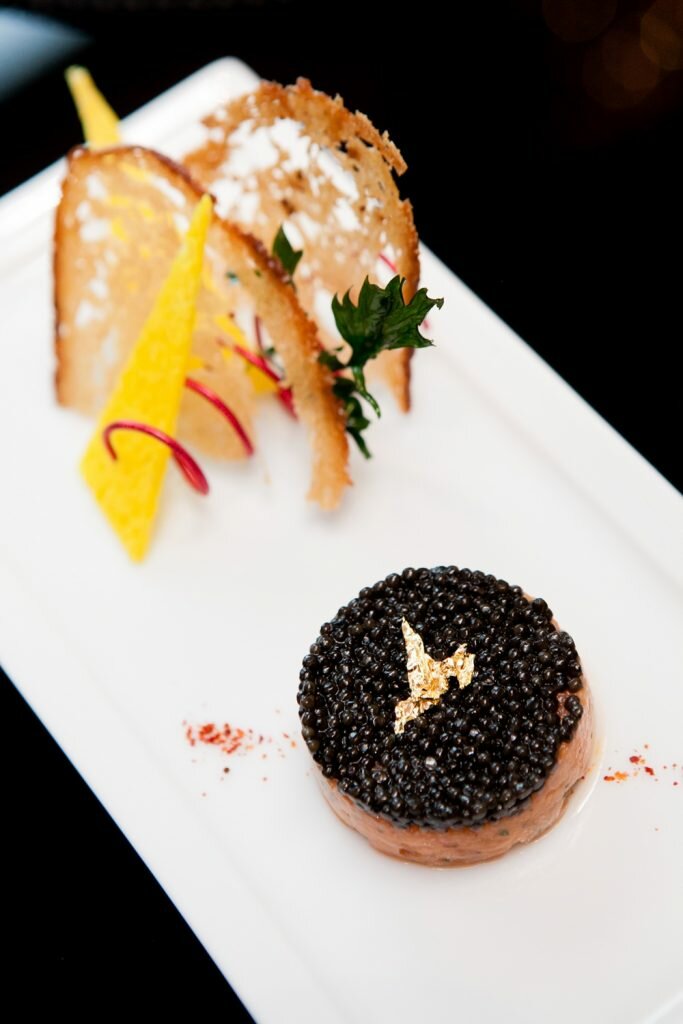 Dish - Salmon tartare with Imperial caviar