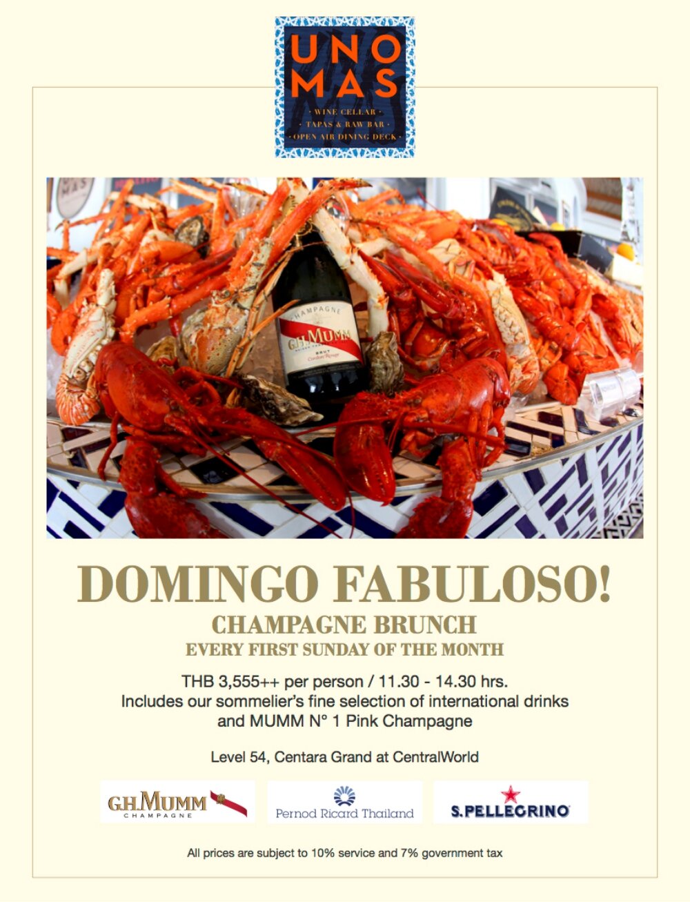 Champagne Brunch at Uno Mas